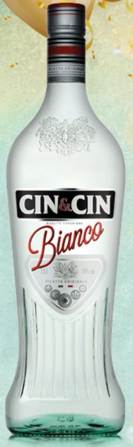 Cin&Cin Bianco Aromatyzowany napój na bazie wina 1 l