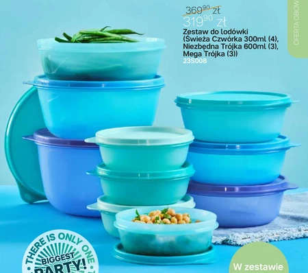 Zestaw pojemników Tupperware