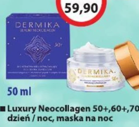 Dermika Luxury Neocollagen Kolagenowy krem-maska na noc 50 ml