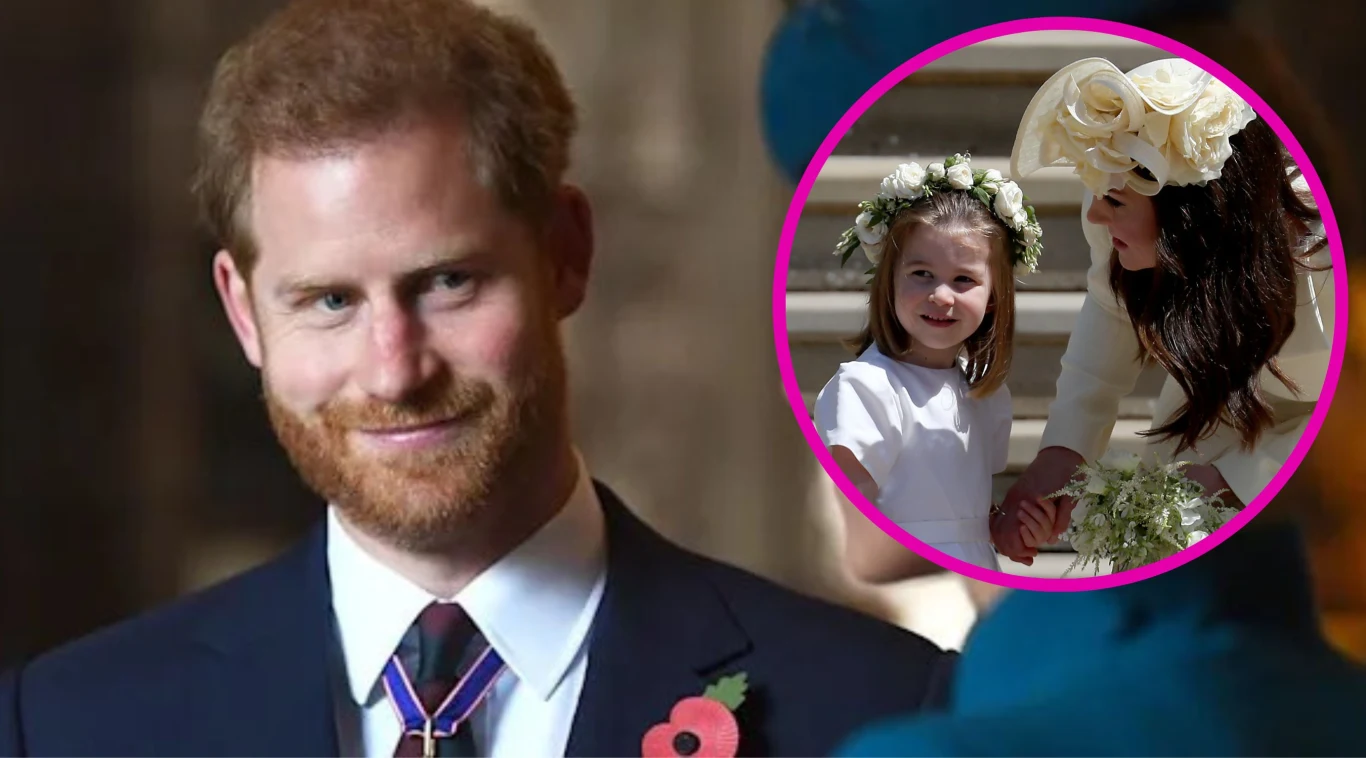 Książę Harry, księżniczka Charlotte, księżna Kate Książę Harry, księżniczka Charlotte, księżna Kate