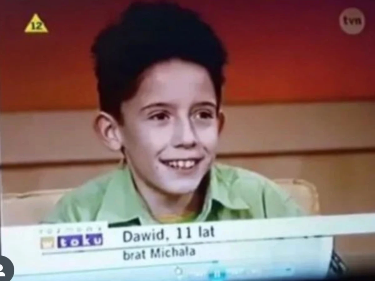 Dawid Kwiatkowski w młodości. Na zdjęciu ma 11 lat