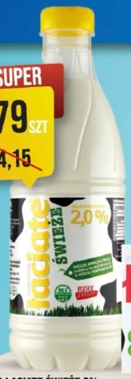 Łaciate Mleko świeże 2,0 % 1 l