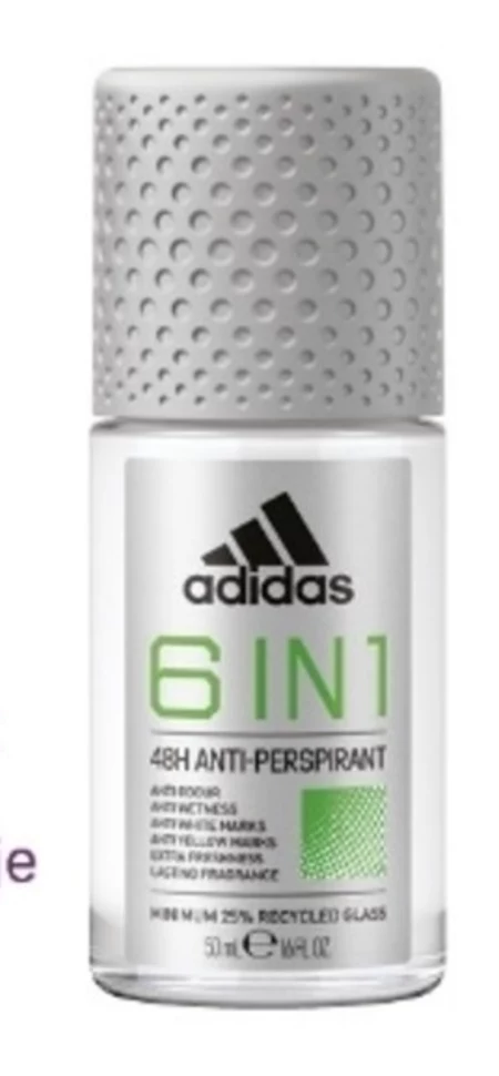 Adidas 6 in 1 Antyperspirant w kulce 50 ml