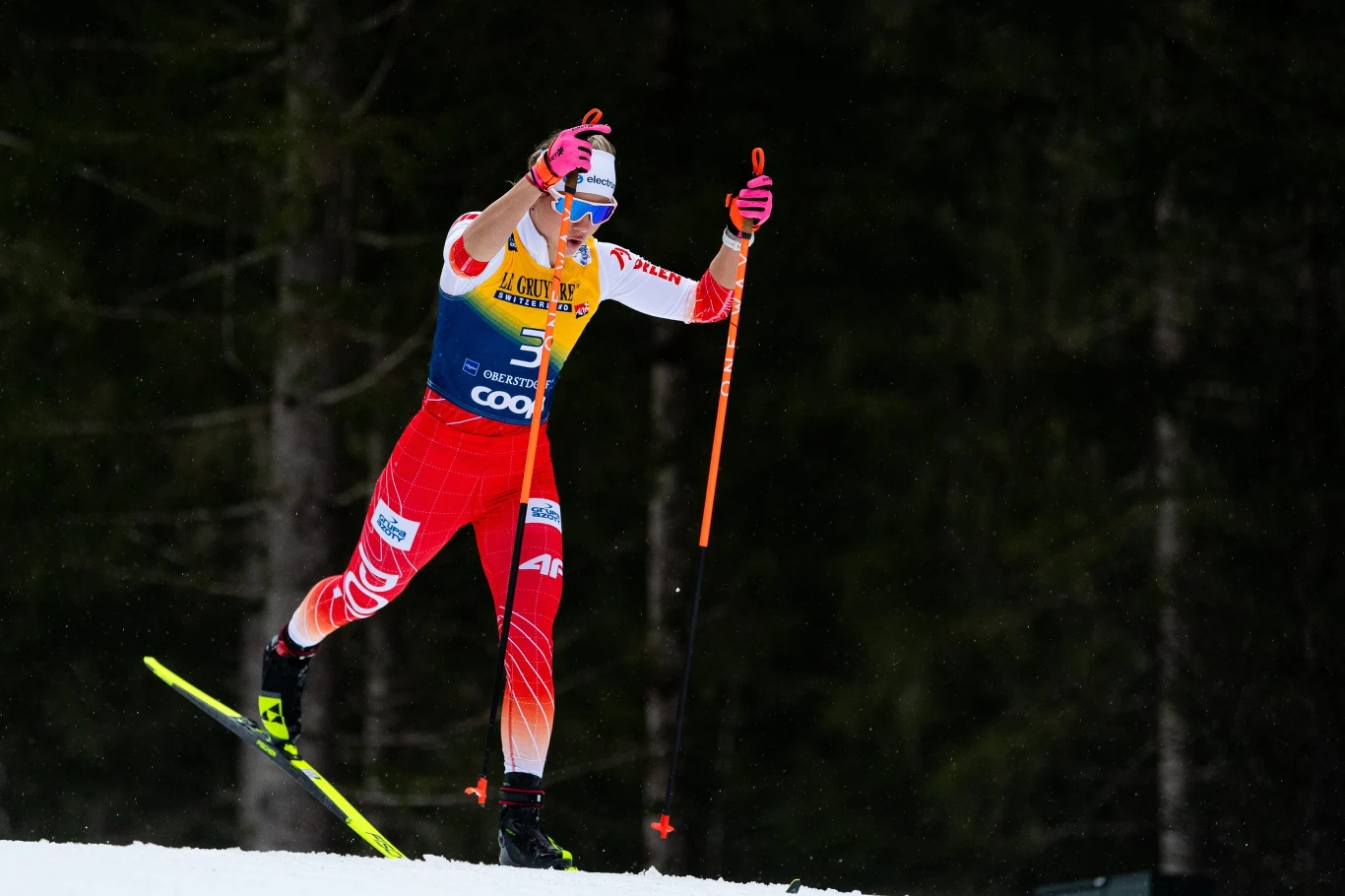Izabela Marcisz w zawodach Tour de Ski w Oberstdorfie