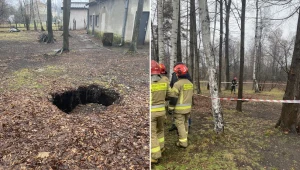 Najnowsze zapadlisko w Trzebini zostało zauważone niedaleko zabudowań