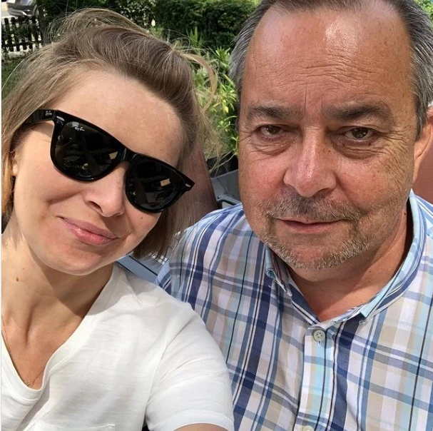 Anna Dziewit-Meller z tatą - Piotrem Dziewitem.