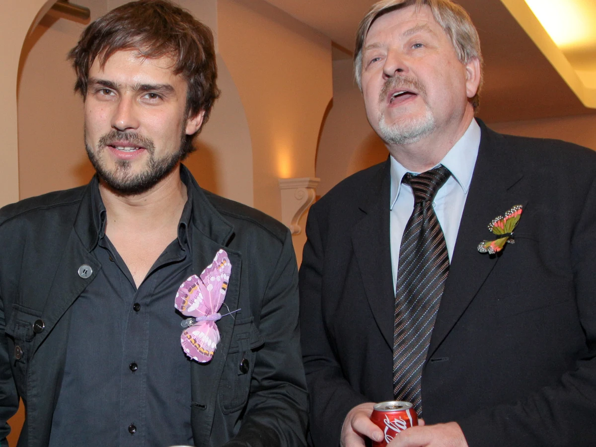 Michał Lesień z ojcem Michał Lesień z ojcem