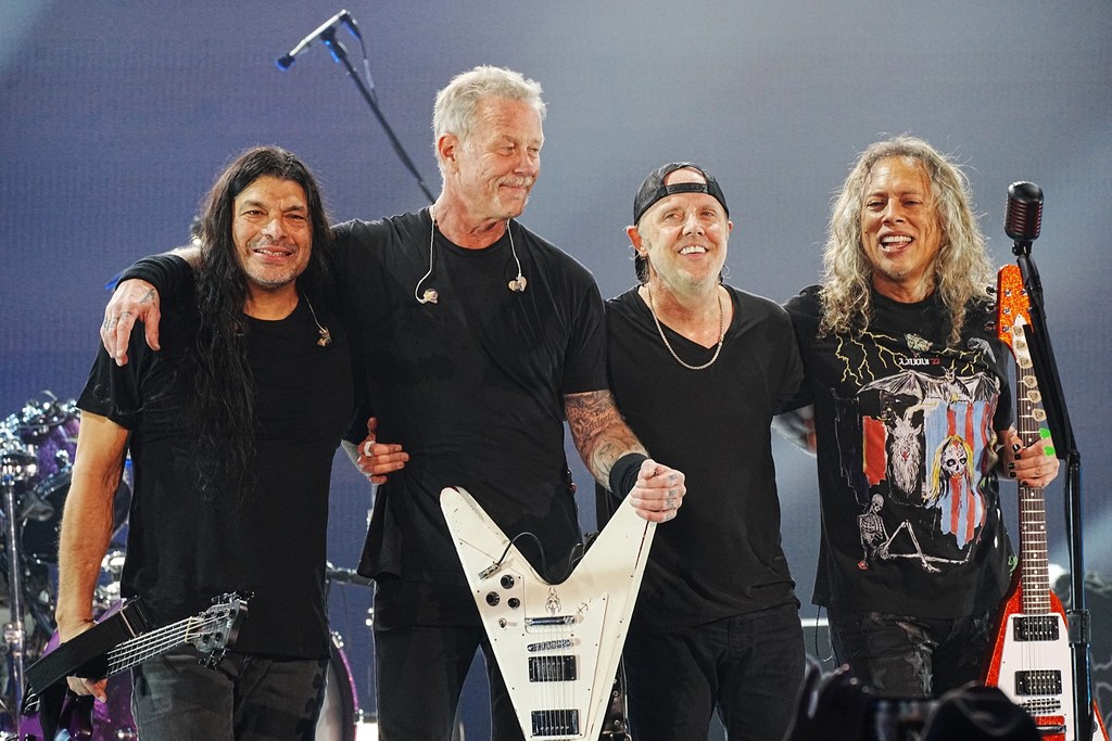 Robert Trujillo, James Hetfield, Lars Ulrich i Kirk Hammett (Metallica)