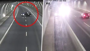Zakopianka. Kierowca zawrócił w tunelu i jechał pod prąd