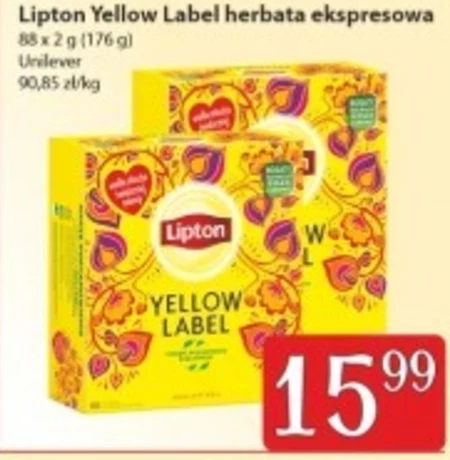 Lipton Yellow Label Herbata czarna 176 g (88 torebek)