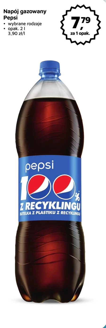 Pepsi-Cola Napój gazowany o smaku cola 2 l