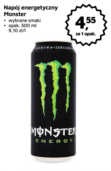 Monster Energy Gazowany napój energetyczny 500 ml