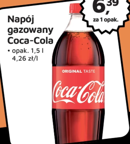 Coca-Cola Napój gazowany 1,5 l