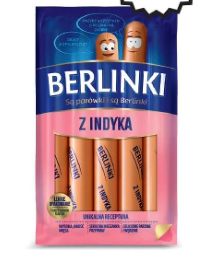 Berlinki Kiełbasa z indyka 250 g
