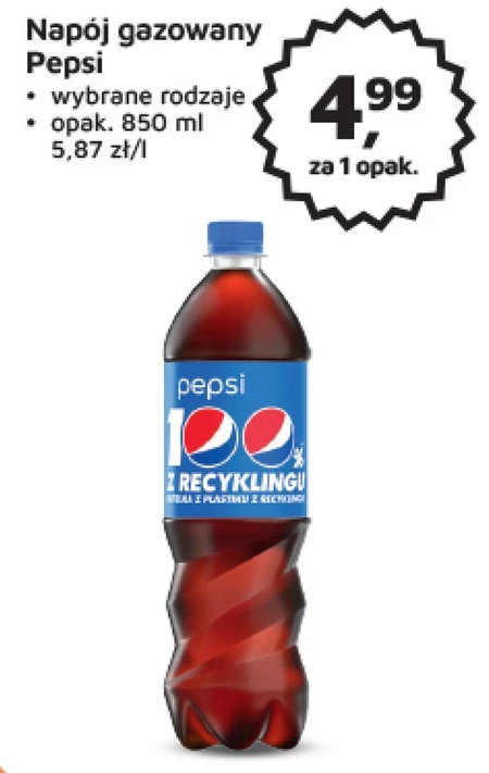 Pepsi-Cola Napój gazowany 0,85 l