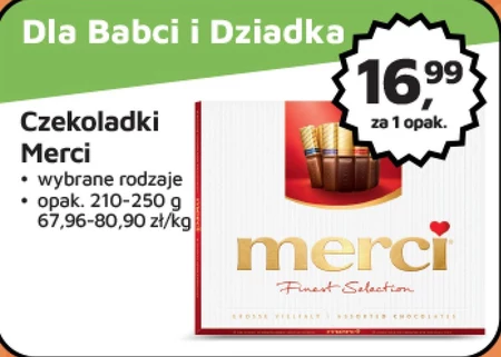 merci Finest Selection Kolekcja czekoladek 250 g (20 sztuk)