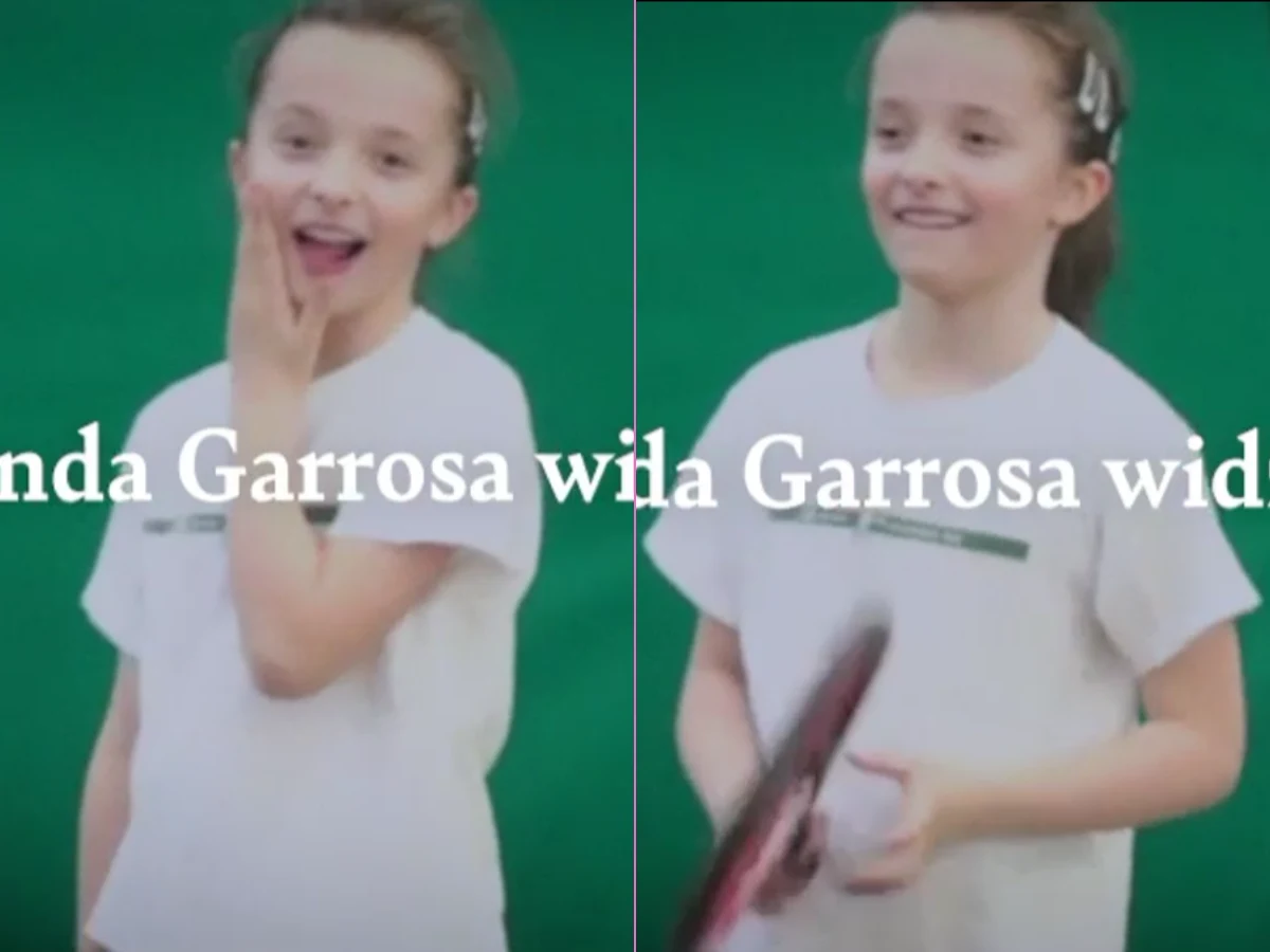 Iga Świątek z dzieciństwa Iga Świątek z dzieciństwa