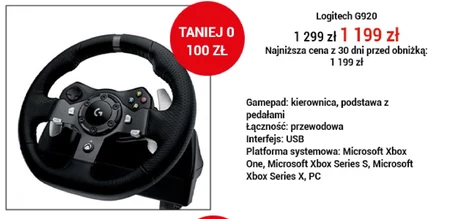 Kierownica do konsoli Logitech