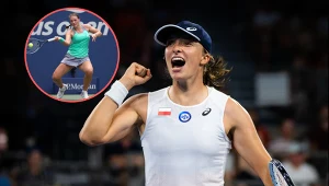 Iga Świątek i w kółku Jule Niemeier 