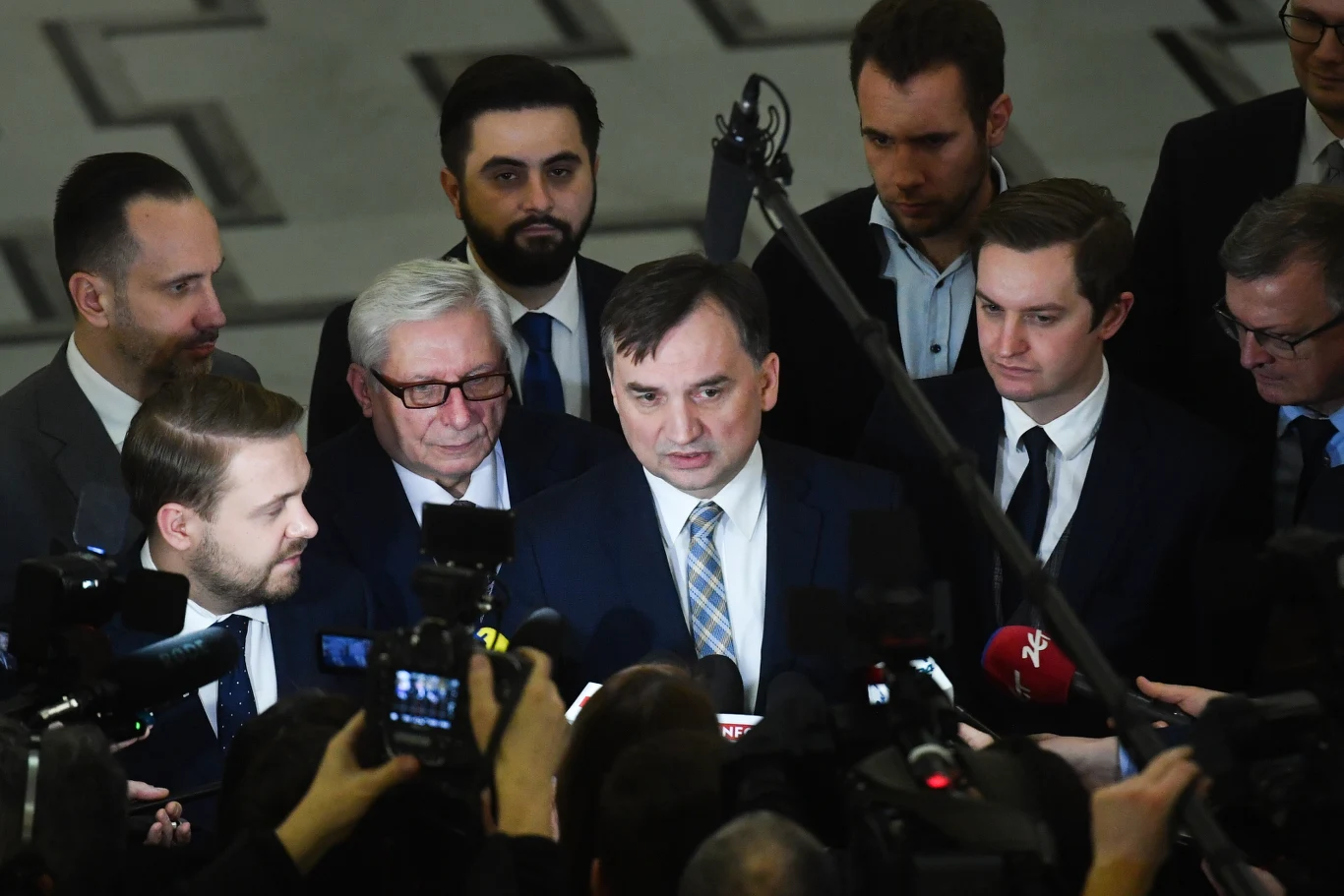 Posłowie Solidarnej Polski po głosowaniach w Sejmie Posłowie Solidarnej Polski po głosowaniach w Sejmie