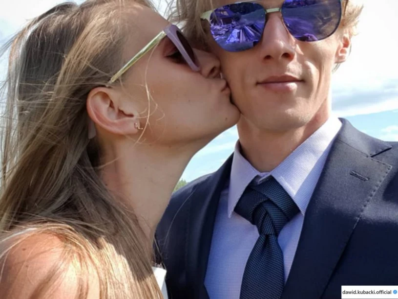 Dawid Kubacki z żoną Dawid Kubacki z żoną