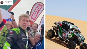 Eryk Goczał i jego pilot, Oriol Mena wygrali Rajd Dakar, źr. East News / Instagram
