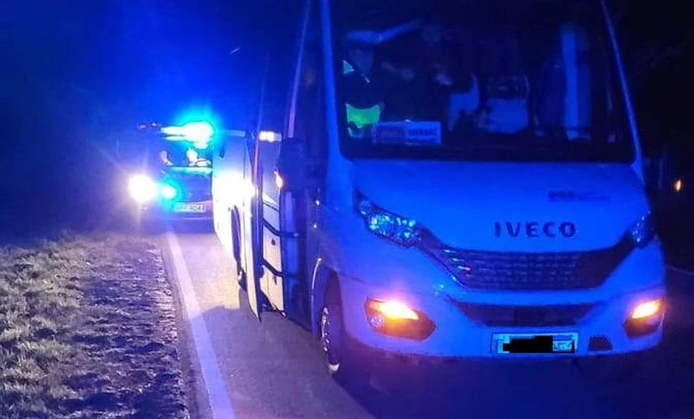 Kierowca minibusa miał 2,5 promila alkoholu w organizmie. 