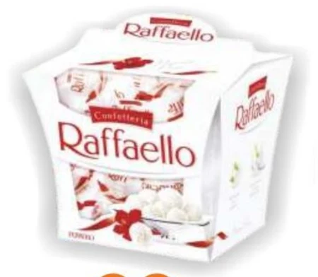 Raffaello Chrupiący wafelek z kokosem i całym migdałem w środku 150 g