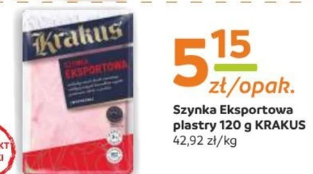 Krakus Szynka eksportowa wieprzowa 120 g