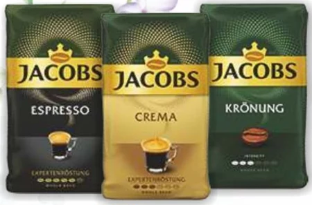 Jacobs Café Crema Gold Kawa ziarnista palona 500 g