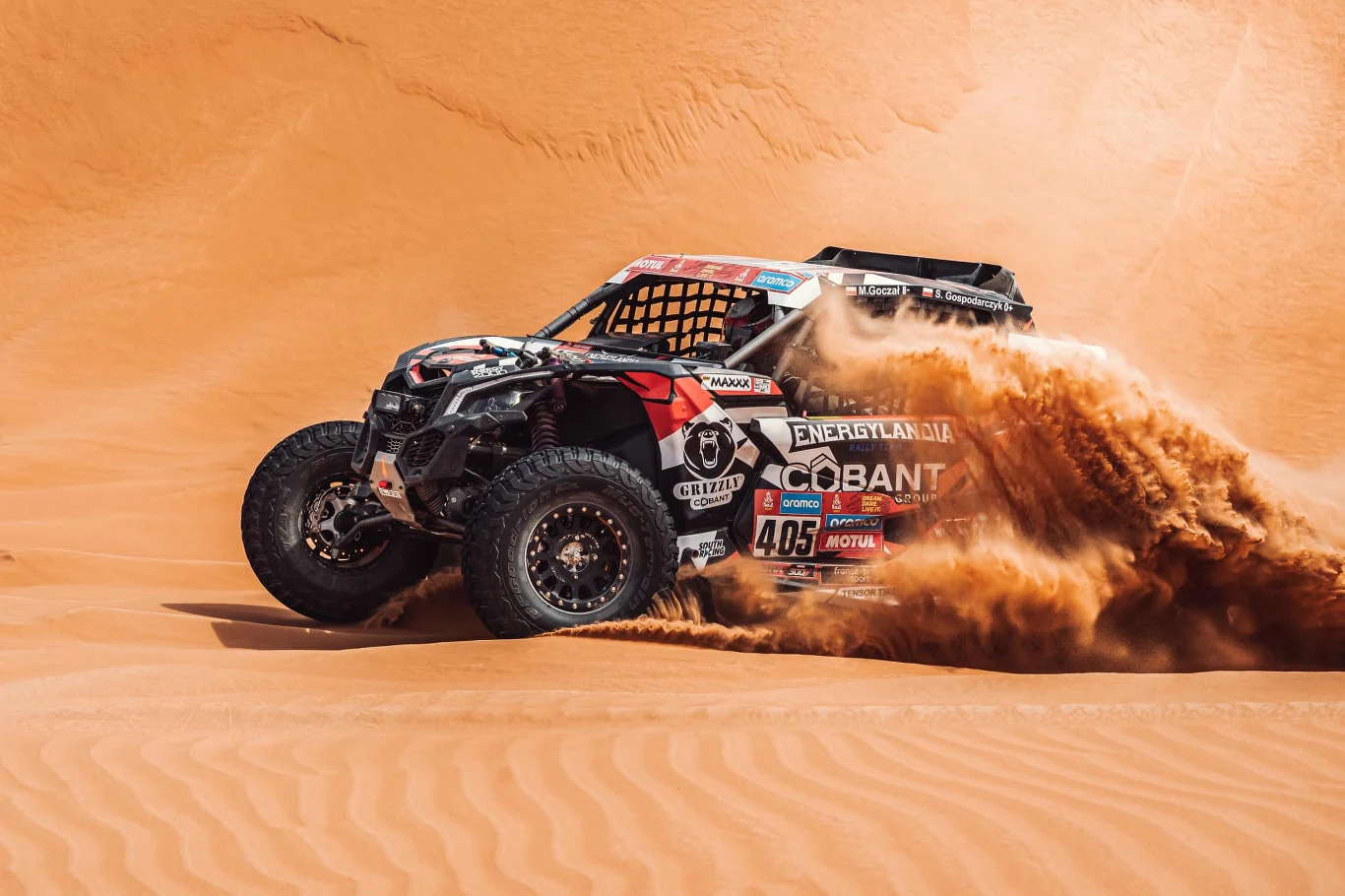 Ojciec Eryka na trzecim miejscu / Fot. Energylandia Rally Team