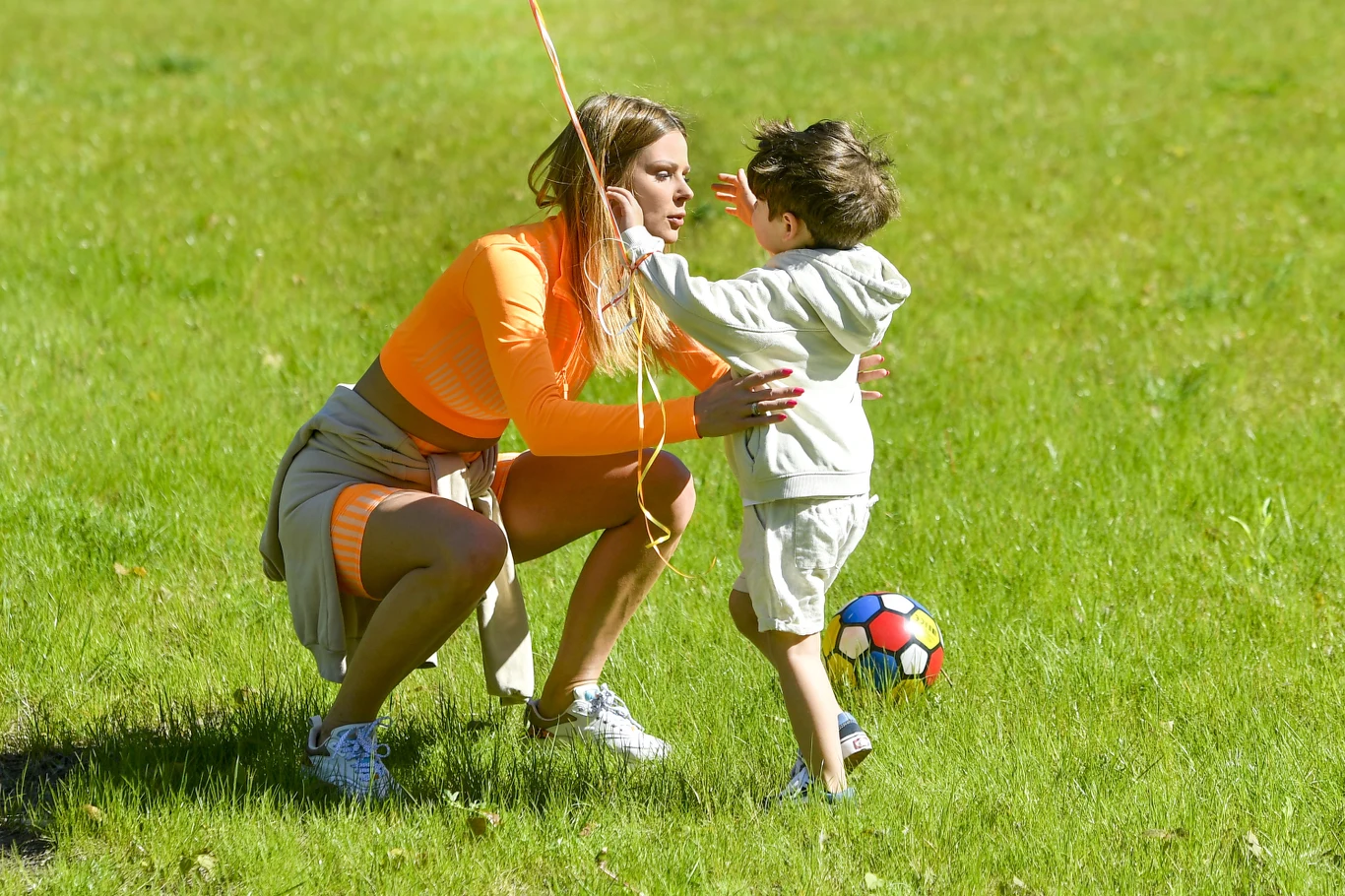 Małgorzata Tomaszewska z synkiem