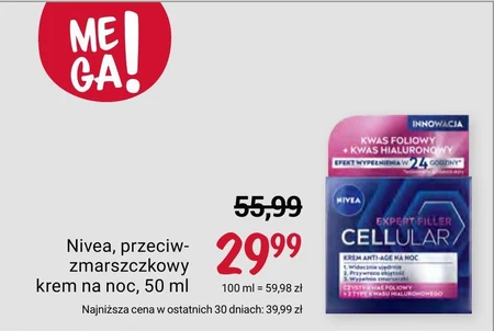 Nivea Cellular Expert Filler Krem anti-age na noc 50 ml
