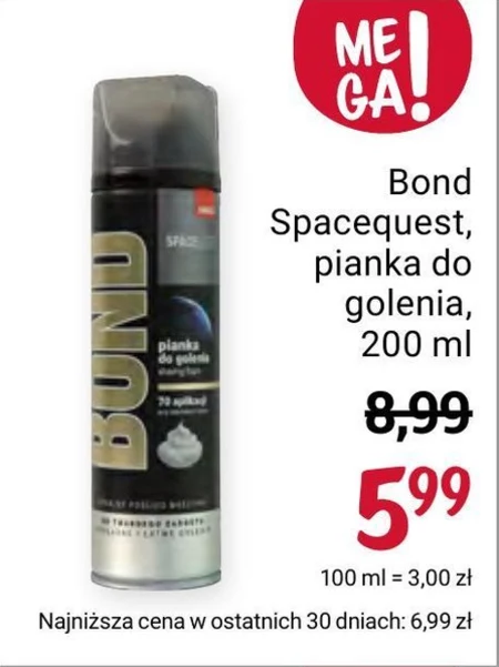 Pianka do golenia Bond