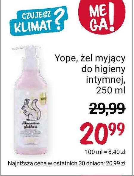 Żel do higieny intymnej Yope