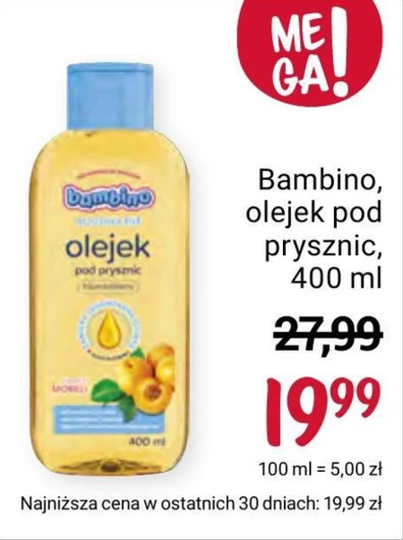 Bambino Rodzina Olejek pod prysznic o zapachu moreli 400 ml