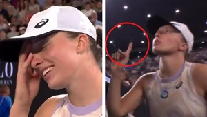 Iga Świątek po meczu pierwszej rundy Australian Open pogroziła palcem kibicowi