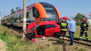 Do wypadku na przejeździe kolejowym w Szaflarach doszło podczas egzaminu na prawo jazdy