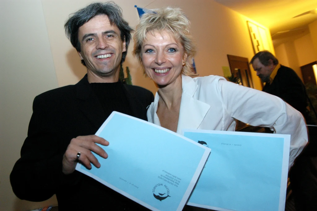 Piotr Polka i Magdalena Wołłejko w 2004 roku Piotr Polka i Magdalena Wołłejko w 2004 roku