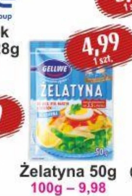 Gellwe Żelatyna 50 g