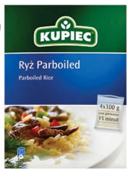 Kupiec Ryż parboiled 400 g (4 x 100 g)