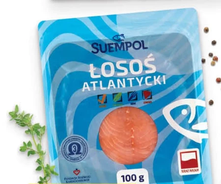 Suempol Łosoś atlantycki wędzony na zimno 100 g