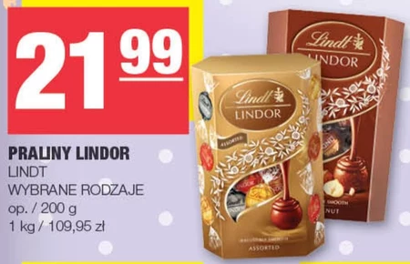 Lindt Lindor Praliny z czekolady mlecznej z orzechami laskowymi 100 g