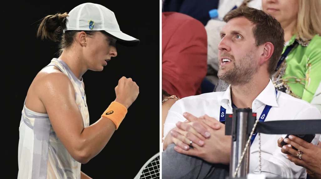 Dirk Nowitzki pojawił się na meczu Świątek i Niemeier Dirk Nowitzki pojawił się na meczu Świątek i Niemeier
