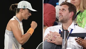 Dirk Nowitzki pojawił się na meczu Świątek i Niemeier