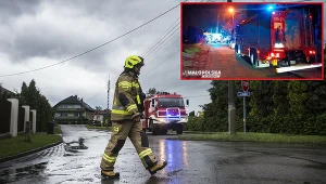 Na miejscu pracują strażacy, zdj. ilustracyjne 