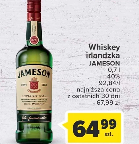Jameson Irish Whiskey 700 ml