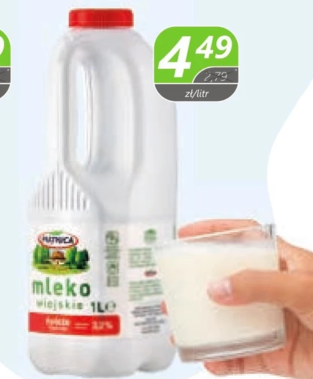 Piątnica Mleko wiejskie świeże 3,2% 1 l