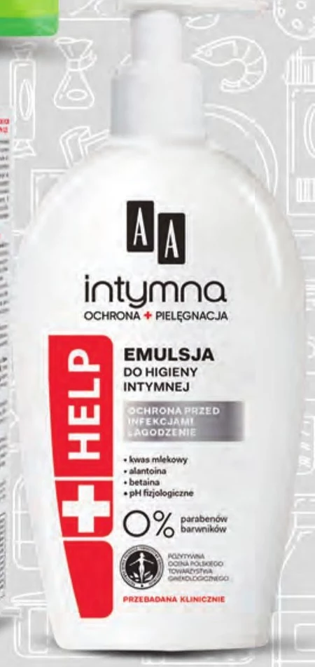 AA Intymna Ochrona&Pielęgnacja emulsja do higieny intymnej Help 300 ml