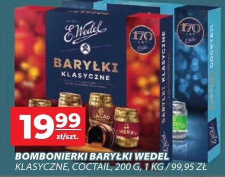 E. Wedel Baryłki klasyczne z alkoholem w czekoladzie deserowej 200 g